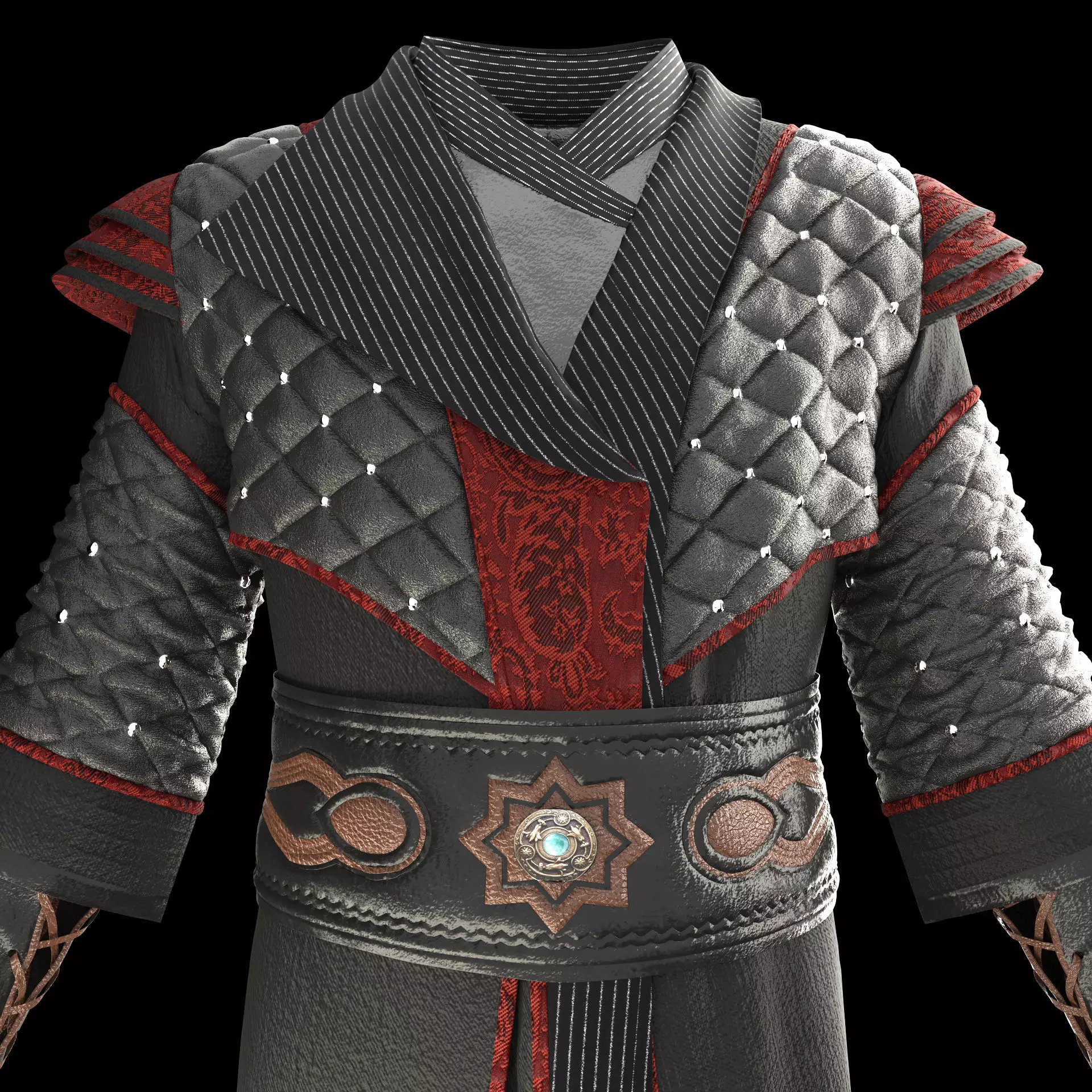 Combat uniform model 3D model_3