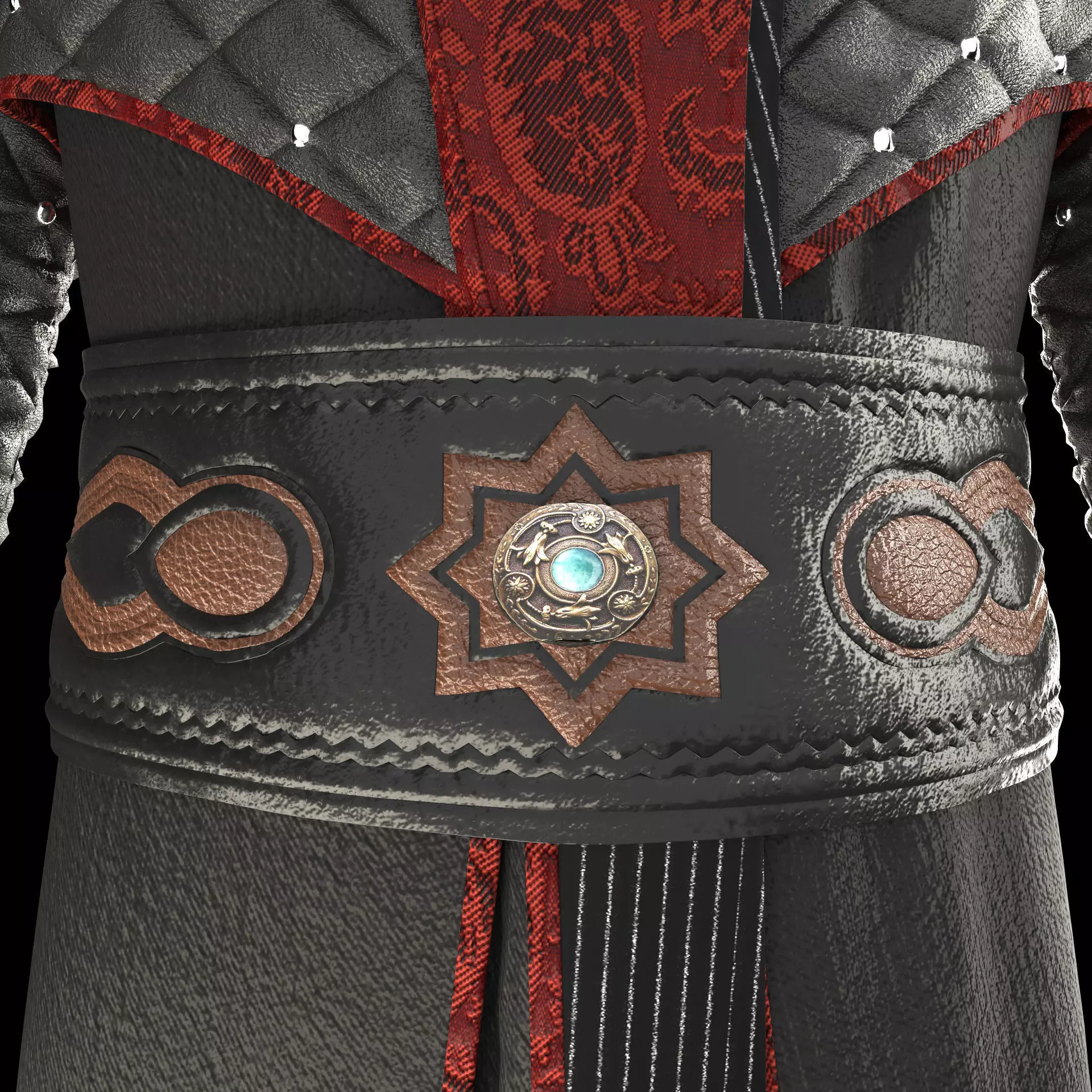 Combat uniform model 3D model_4