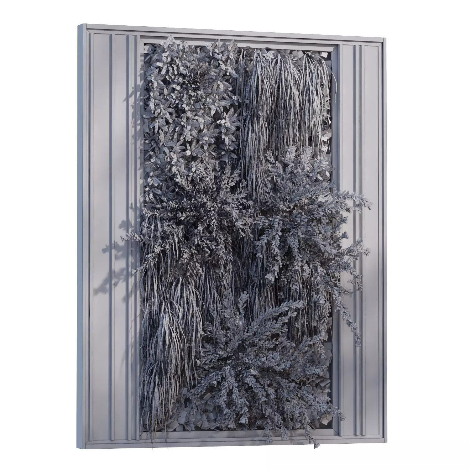 Greenwall vertical plant set 679 3D model_3