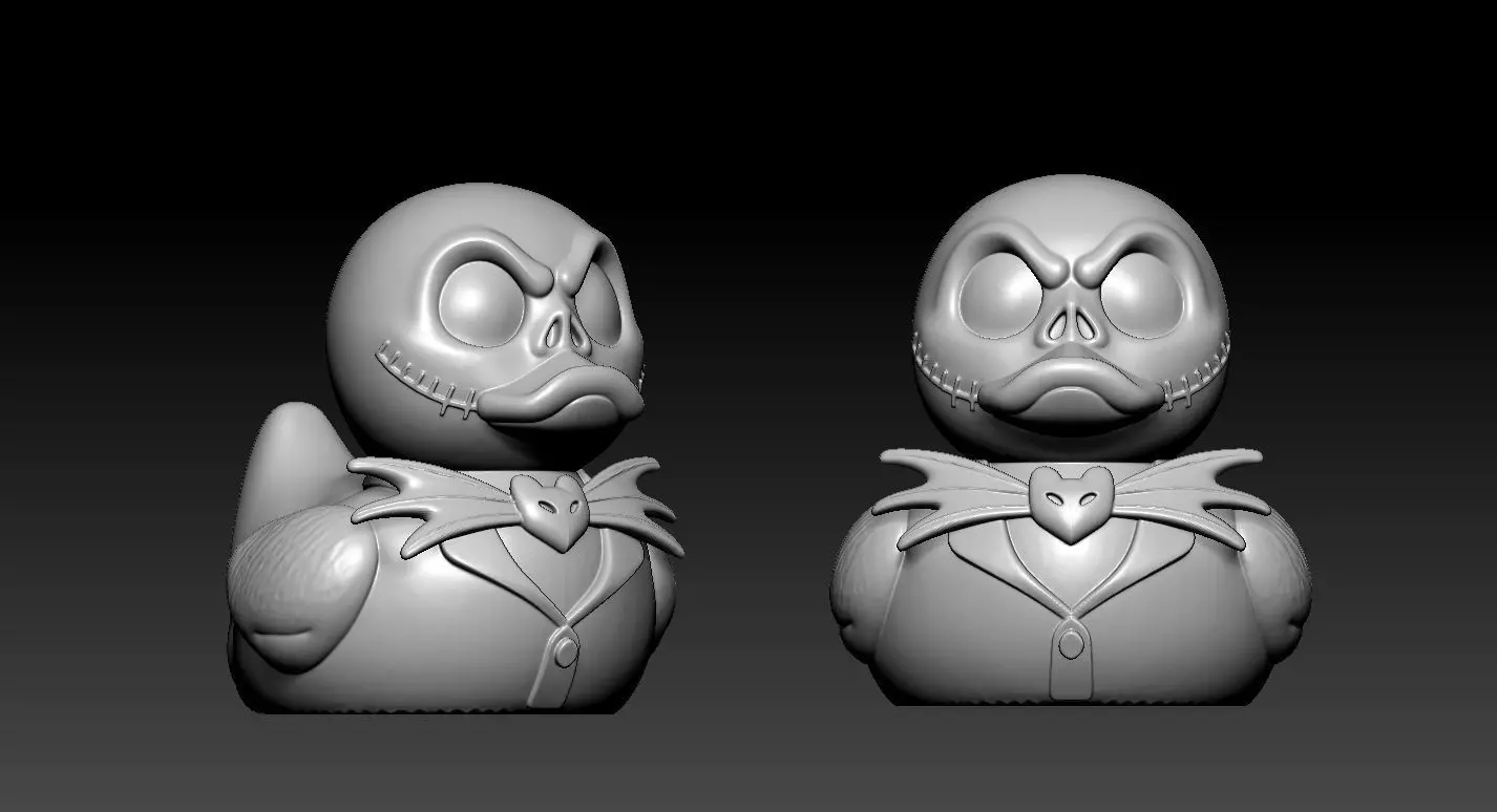 Rubber Duck - Jack Skellington - 3D print 3D print model_3