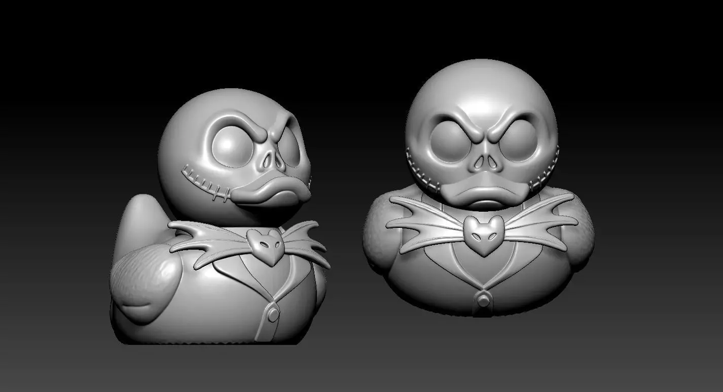 Rubber Duck - Jack Skellington - 3D print 3D print model_2