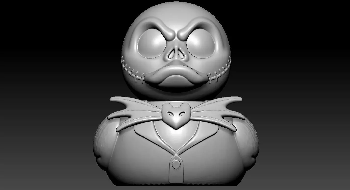 Rubber Duck - Jack Skellington - 3D print 3D print model_1