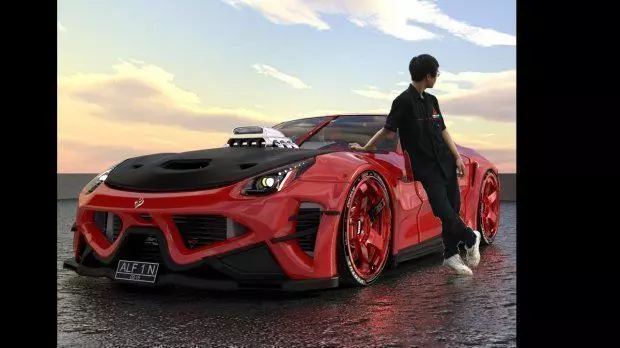 Voiture pourris Free low-poly 3D model_0