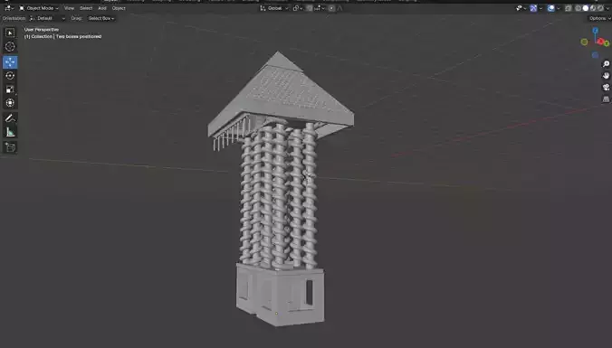 Underground Khafre pyramid structure based on SAR scan   Free 3D model
