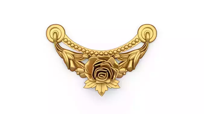 classic decorative swag onlay cnc 3d printing stl 09