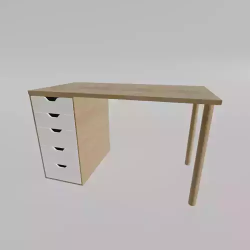 Simple Modern Desk Single Drawers