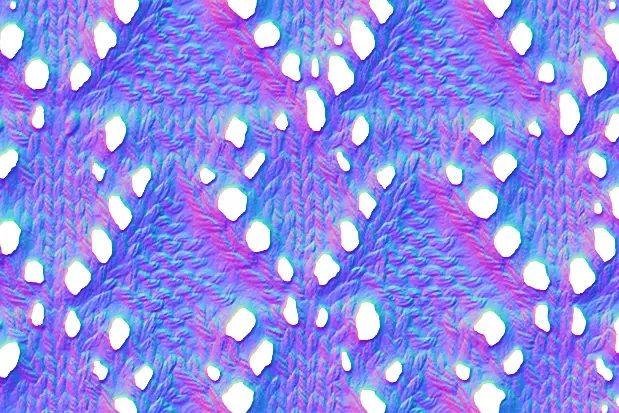 womens knitted dress 3d clothing rigged model  Low-poly 3D model_14