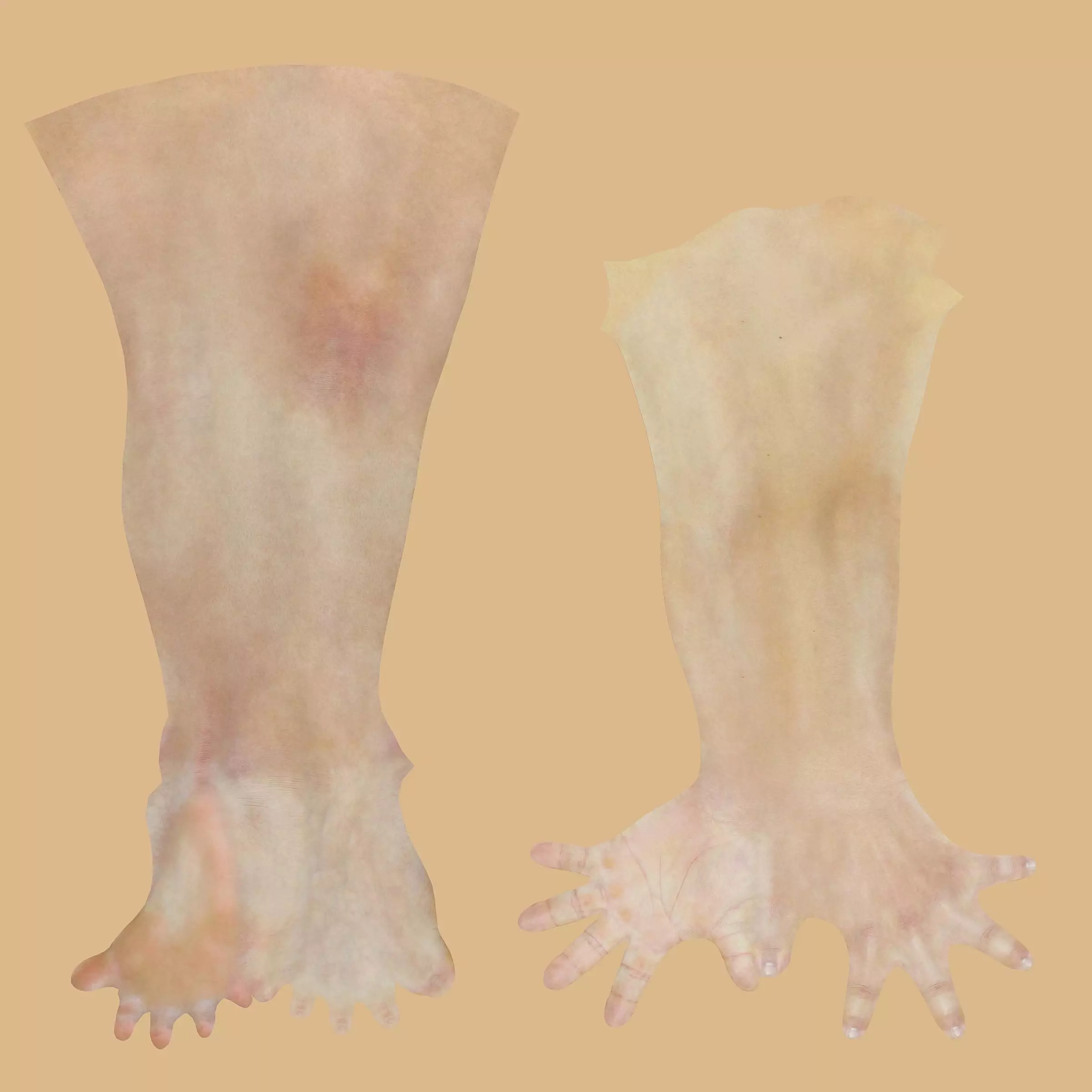 womens knitted dress 3d clothing rigged model  Low-poly 3D model_7