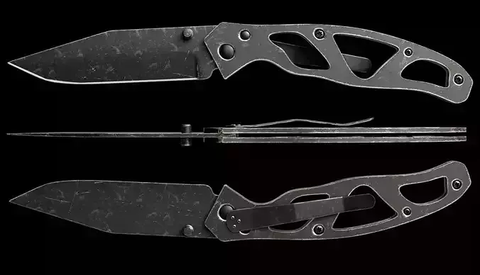Folding Knife 3D model