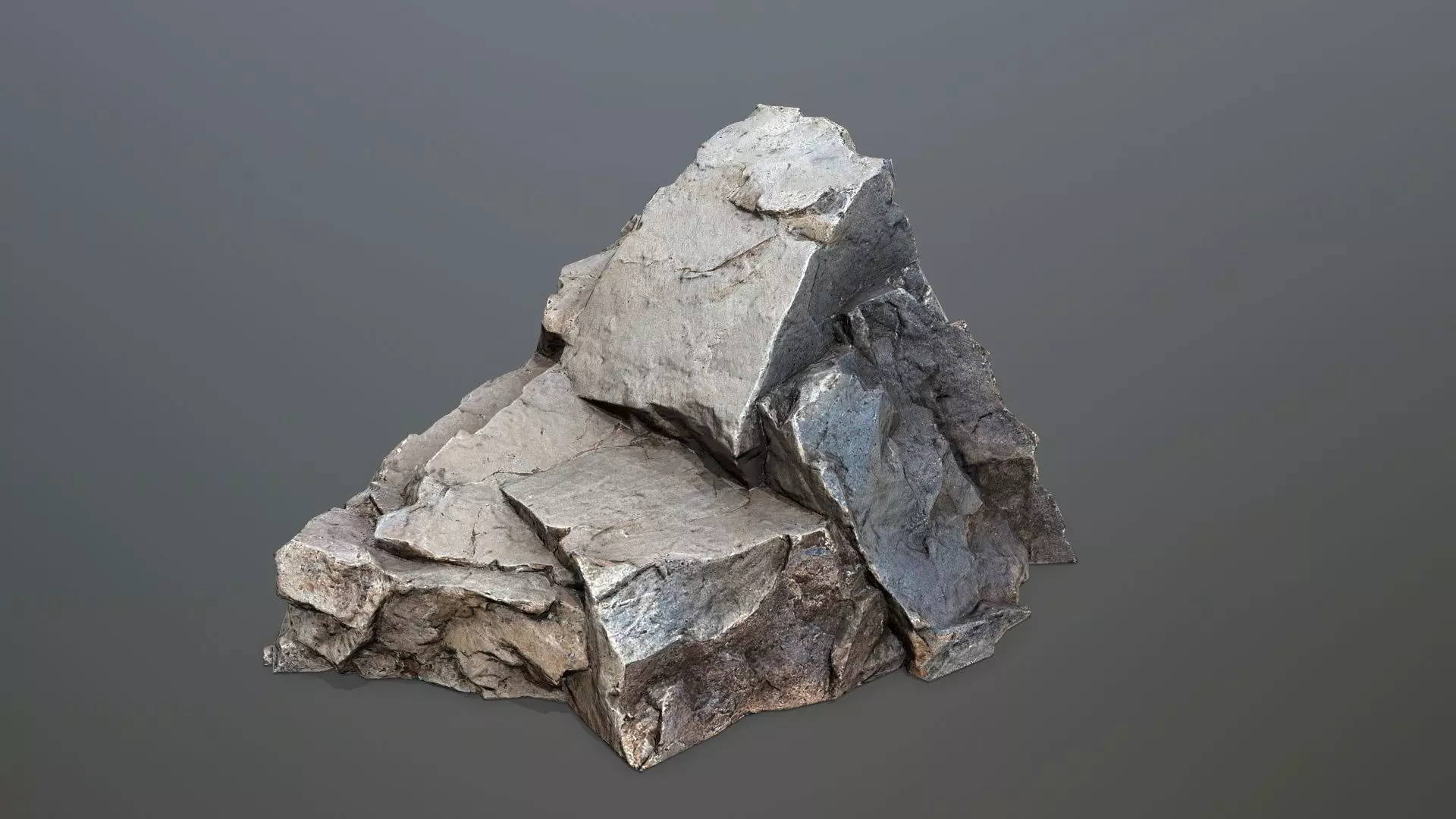 desert rocks  Low-poly 3D model_3