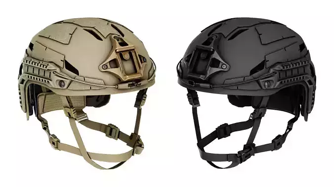 GALVION CAIMAN BUMP HELMET Low-poly 3D model