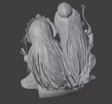 Chibi Ram and Sita Cute Hindu Divine Couple 3D print model_2