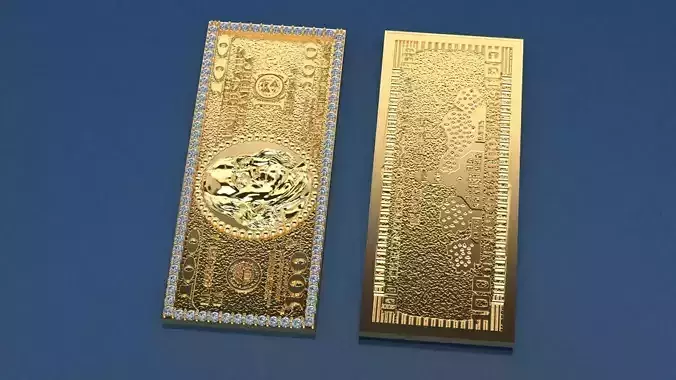 The United States of America Dollar - jewelry model 3D print model