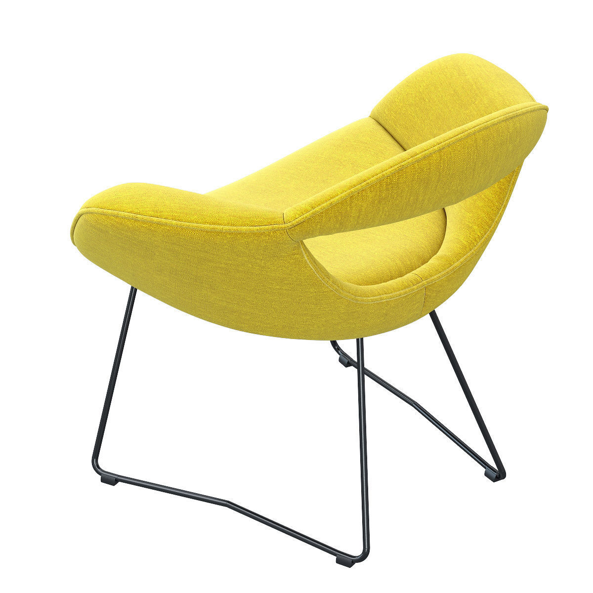 WALTER KNOLL RUMI CHAIR 3D model_5