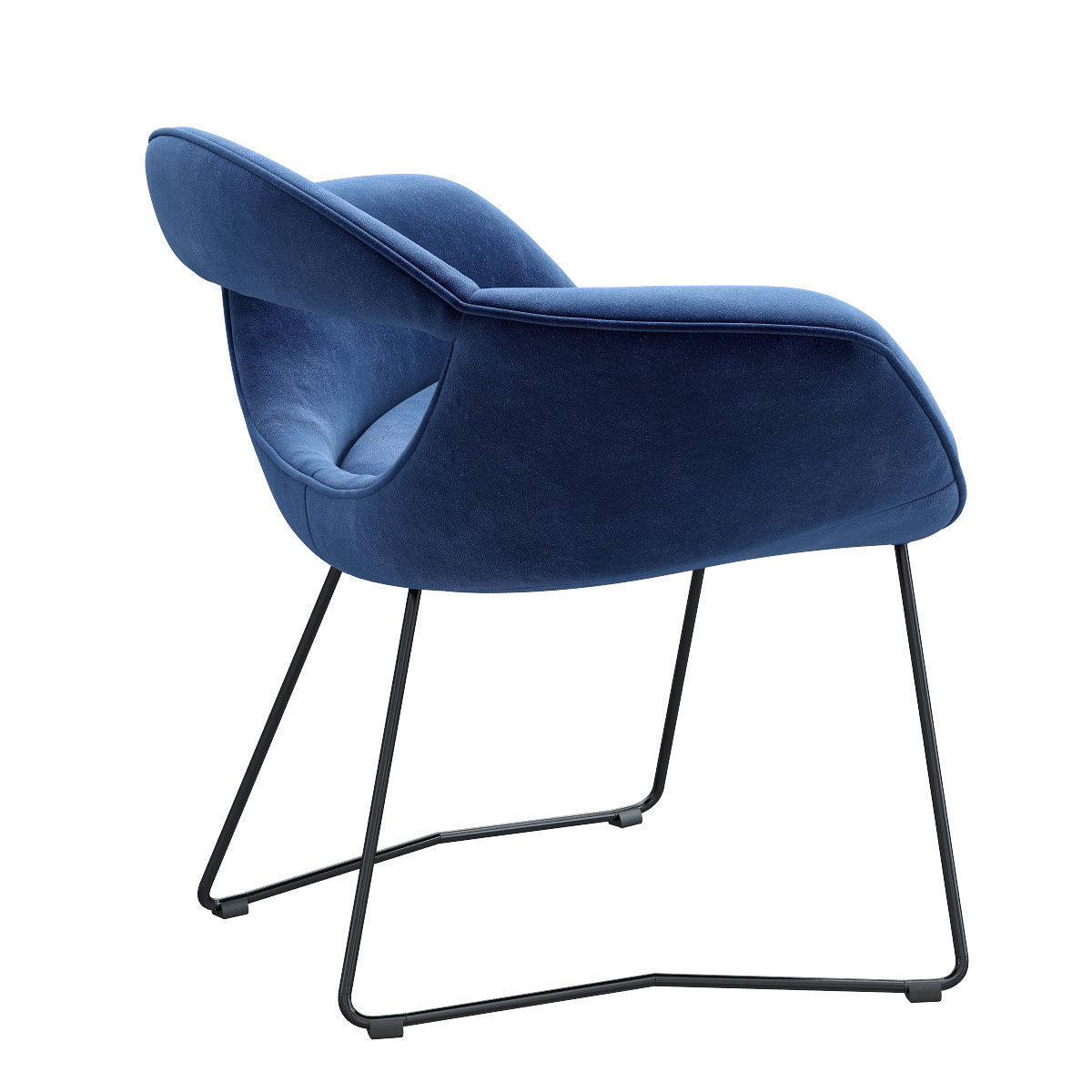 WALTER KNOLL RUMI CHAIR 3D model_1
