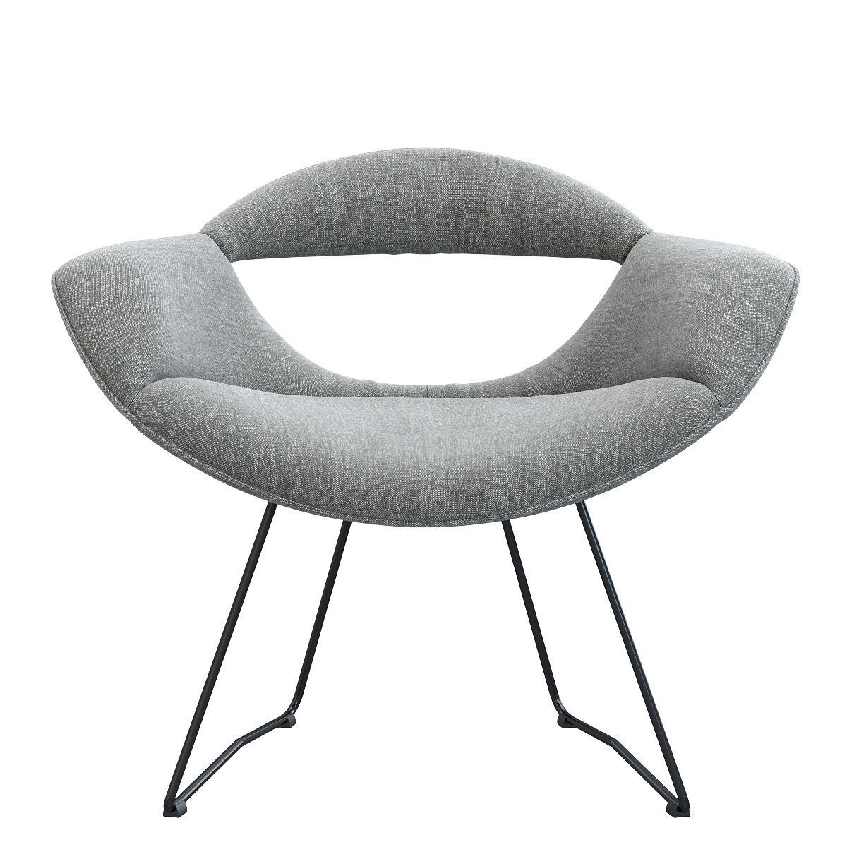 WALTER KNOLL RUMI CHAIR 3D model_7
