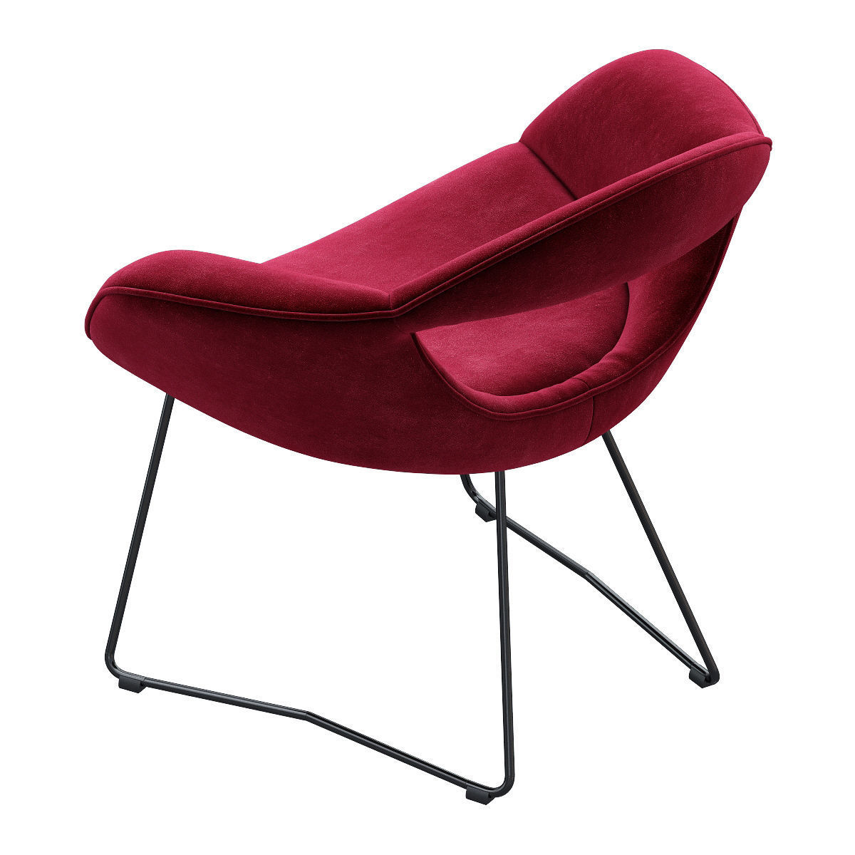 WALTER KNOLL RUMI CHAIR 3D model_2