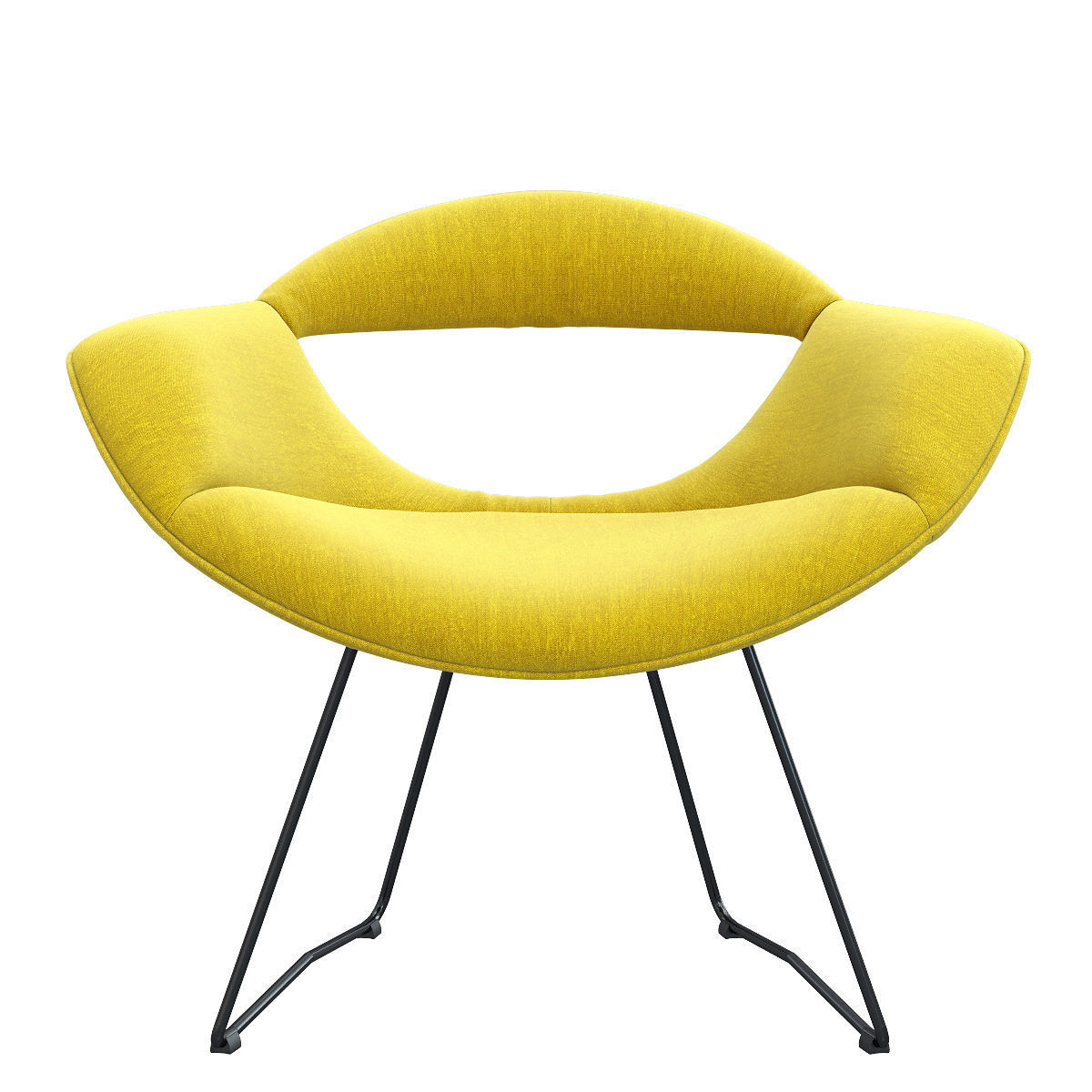 WALTER KNOLL RUMI CHAIR 3D model_3