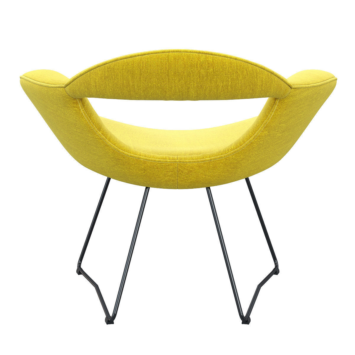 WALTER KNOLL RUMI CHAIR 3D model_6