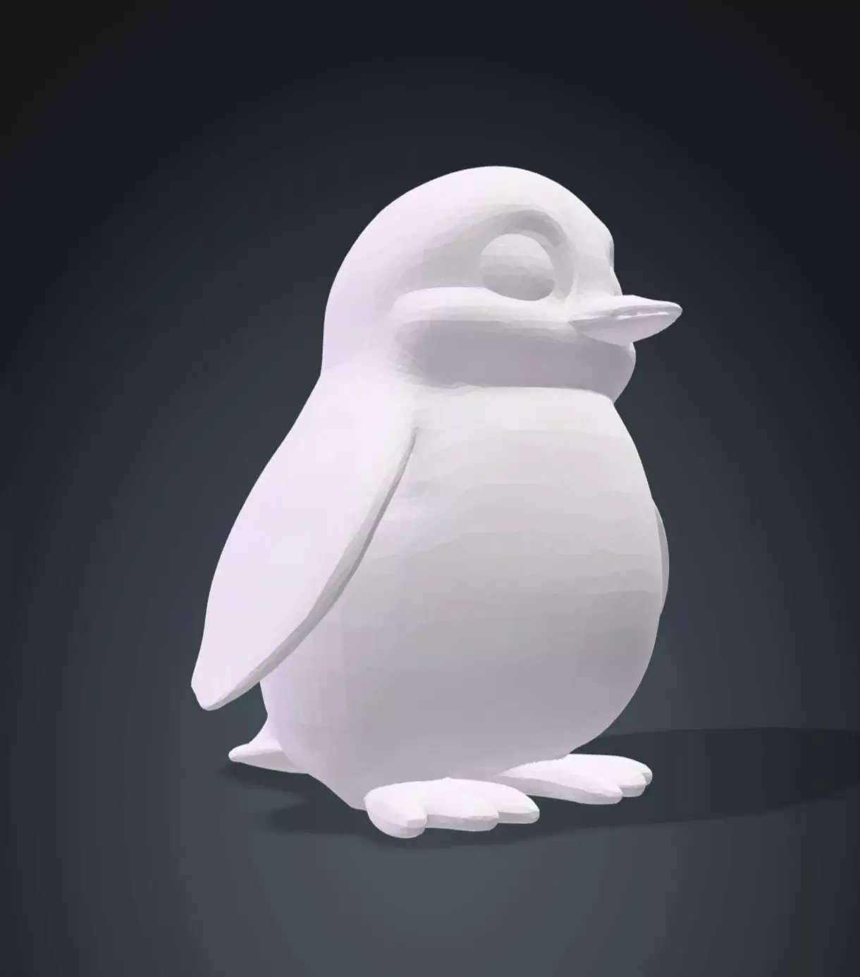 Fantasy penguin  3D model_2