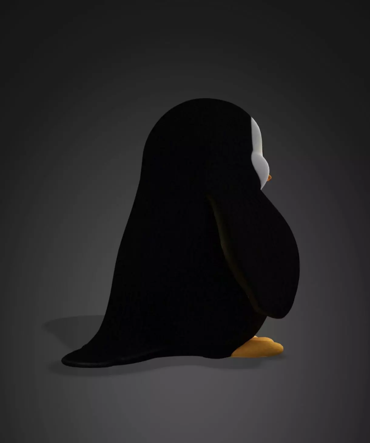 Fantasy penguin  3D model_1