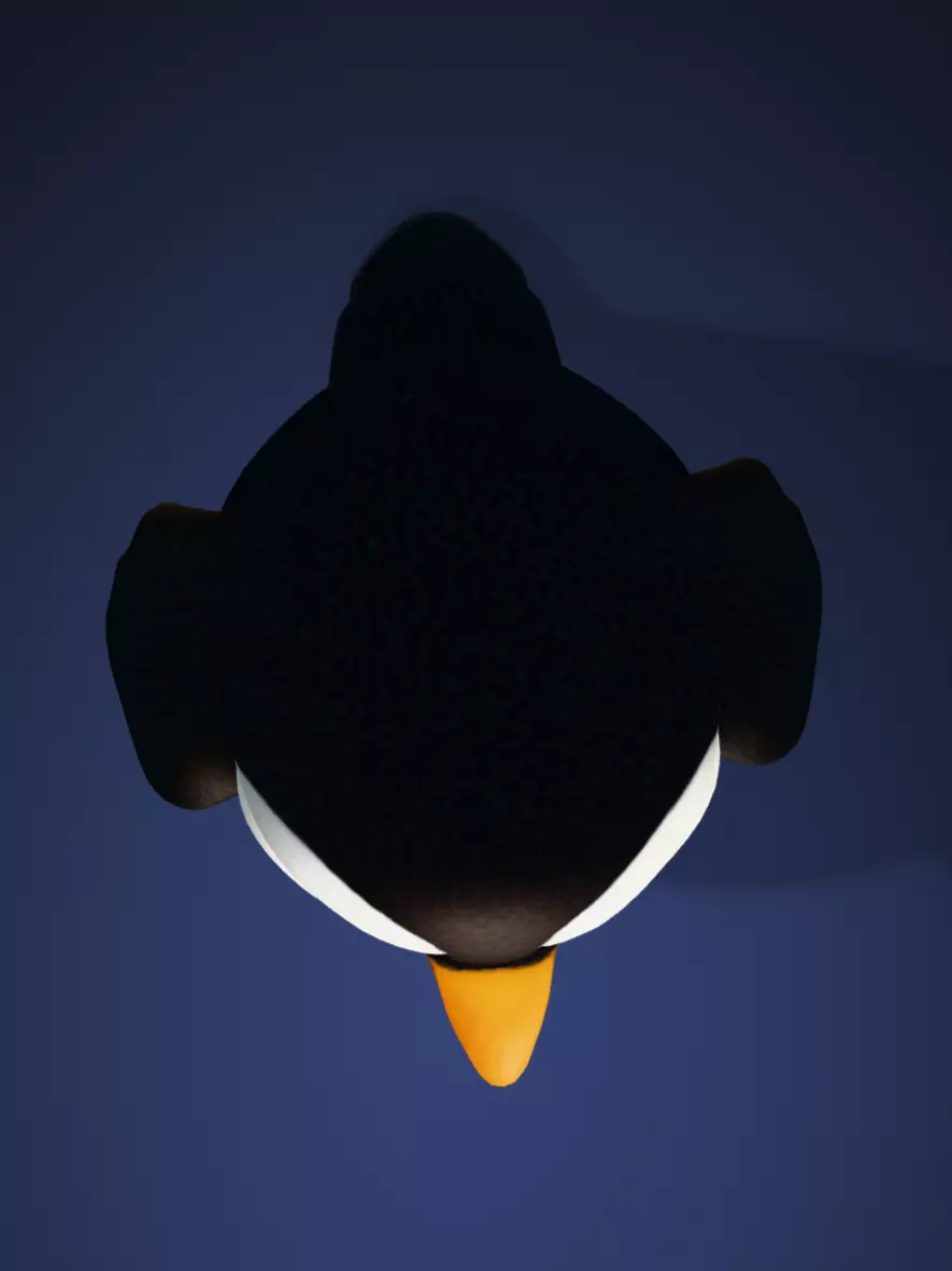 Fantasy penguin  3D model_4