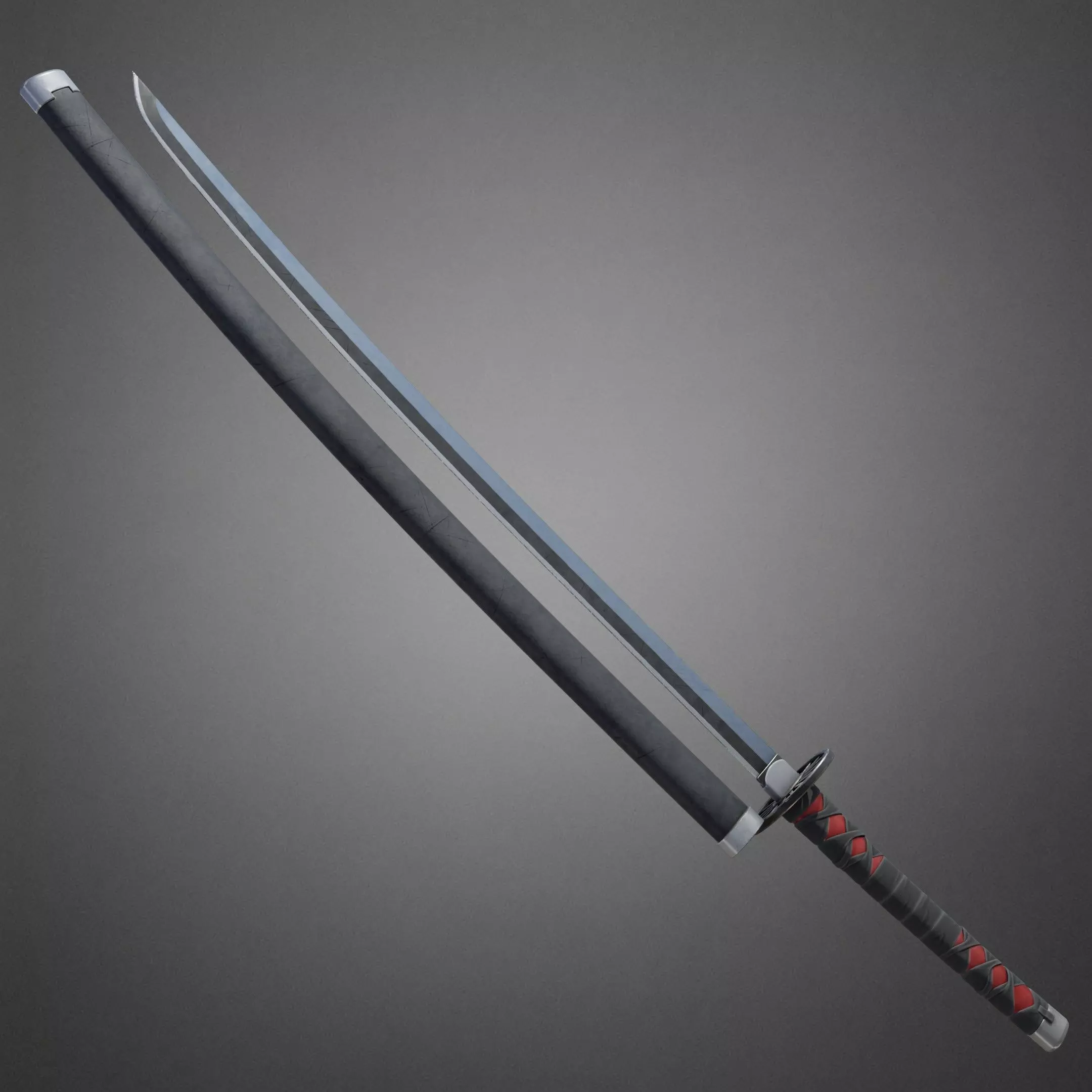 Demon Slayer Tanjiro Kamado Water Breathing Katana for Cosplay 3D print model_10