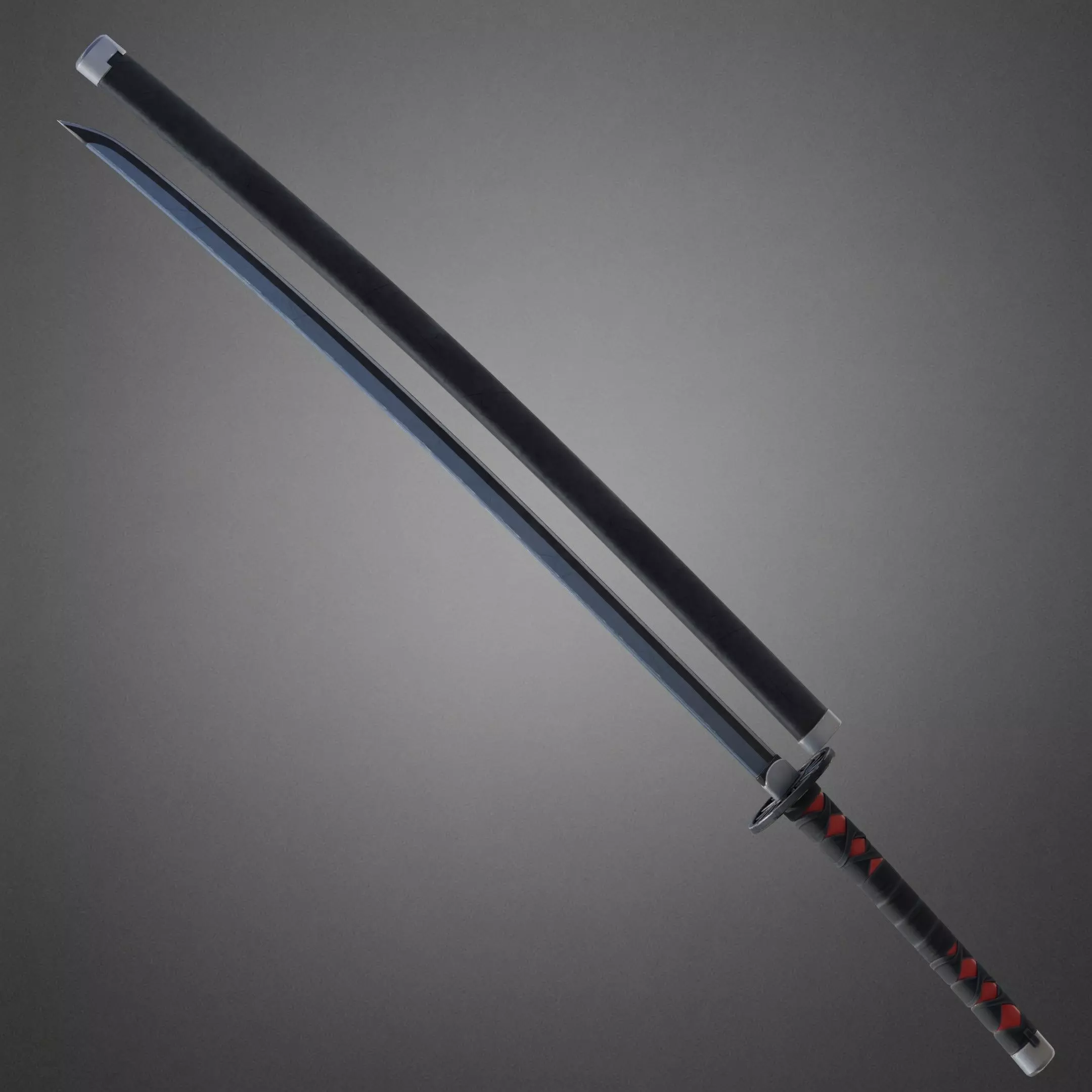 Demon Slayer Tanjiro Kamado Water Breathing Katana for Cosplay 3D print model_6