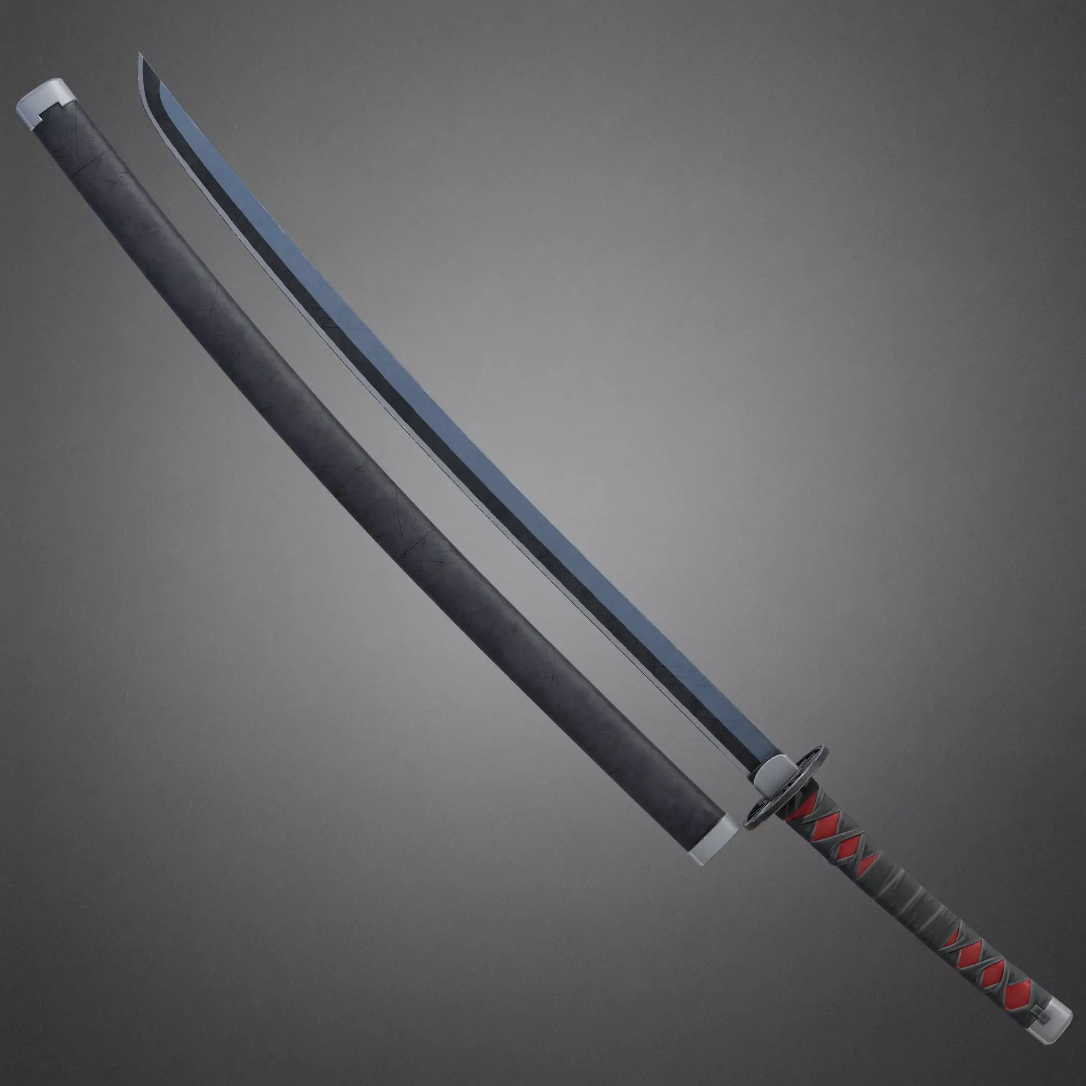 Demon Slayer Tanjiro Kamado Water Breathing Katana for Cosplay 3D print model_3
