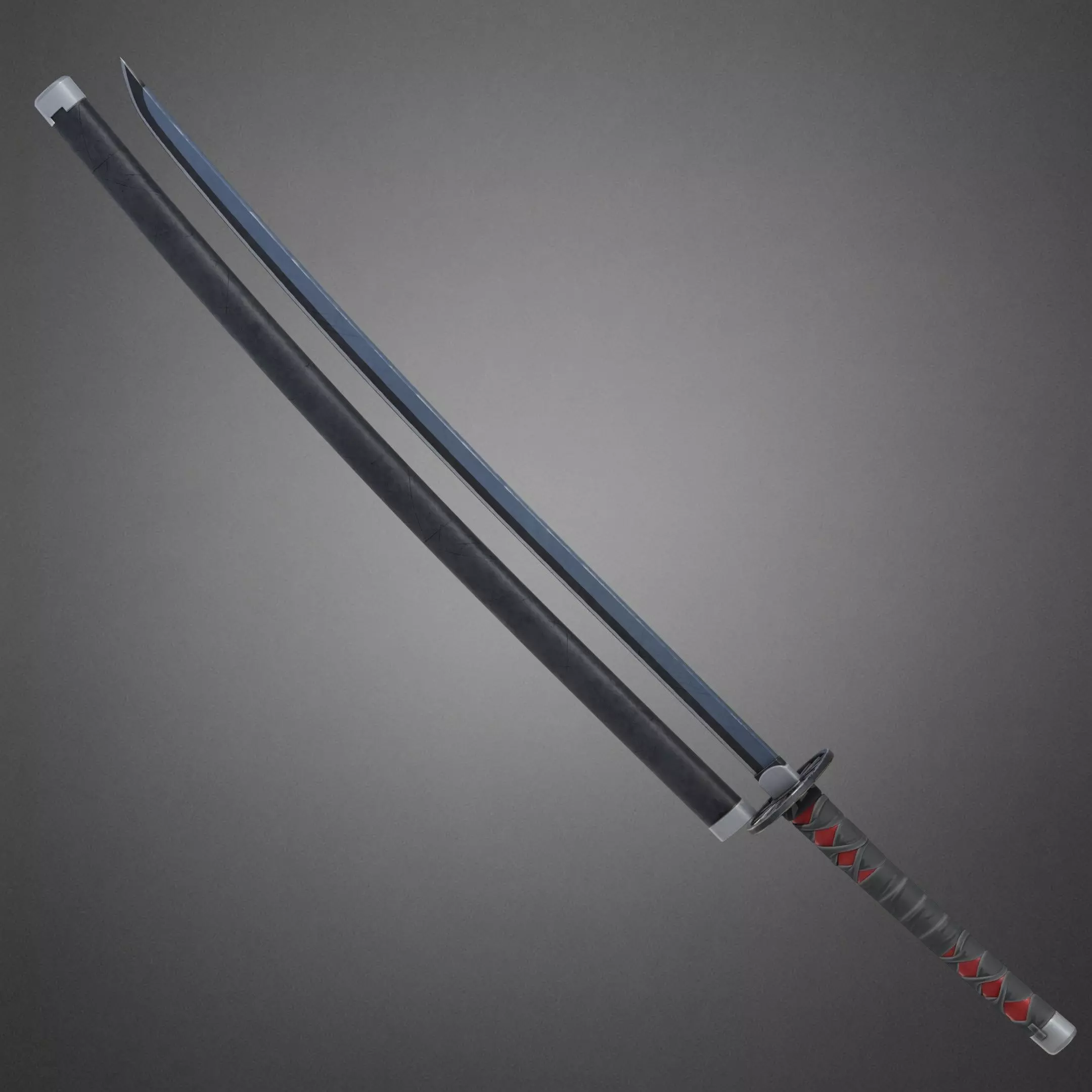 Demon Slayer Tanjiro Kamado Water Breathing Katana for Cosplay 3D print model_4
