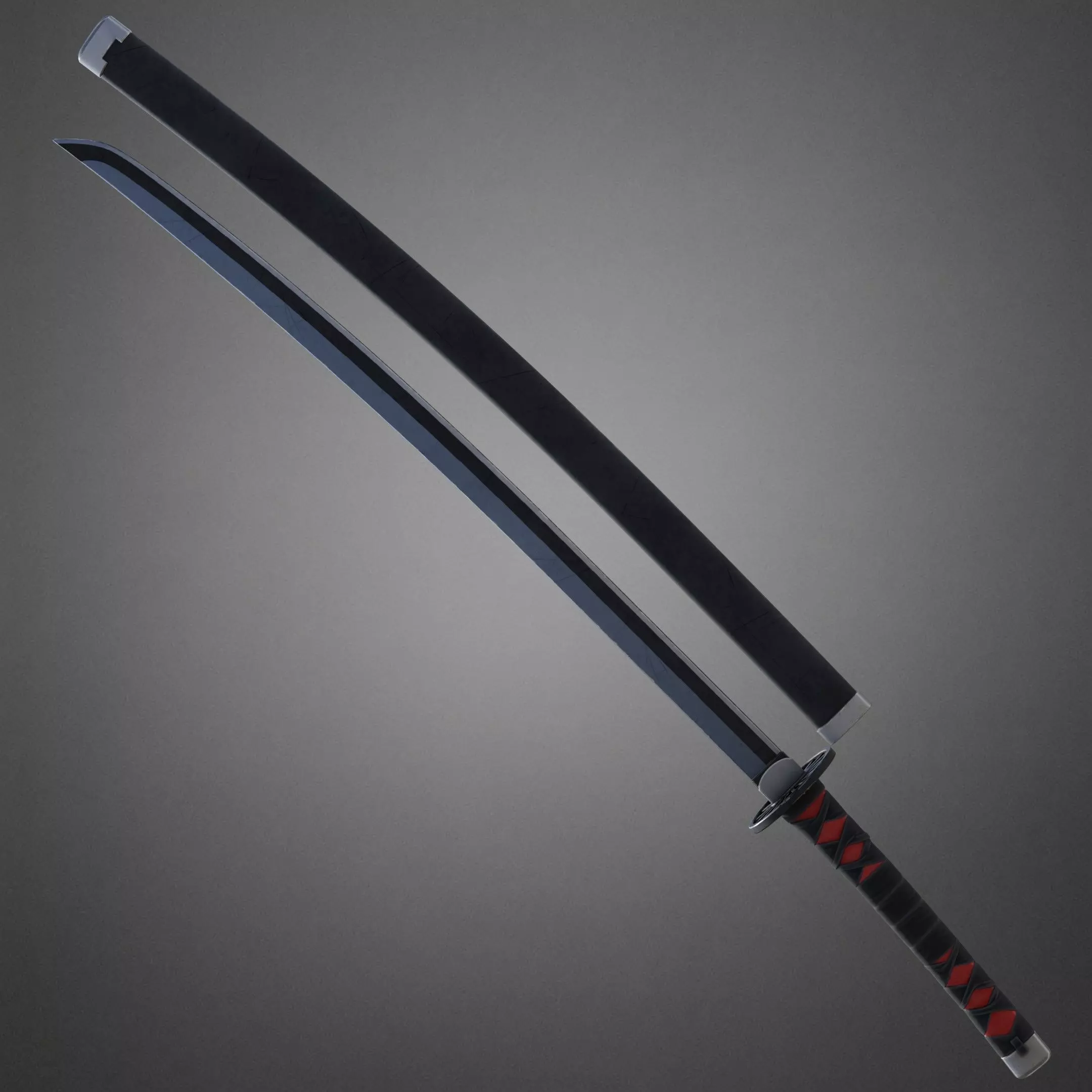 Demon Slayer Tanjiro Kamado Water Breathing Katana for Cosplay 3D print model_7