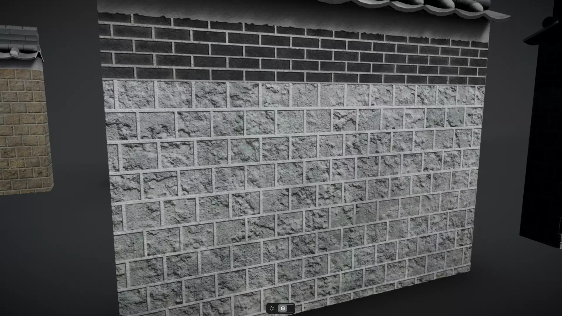 Korean Traditional Hanok Wall 02 - 2 more Texture sets Low-poly 3D model_14