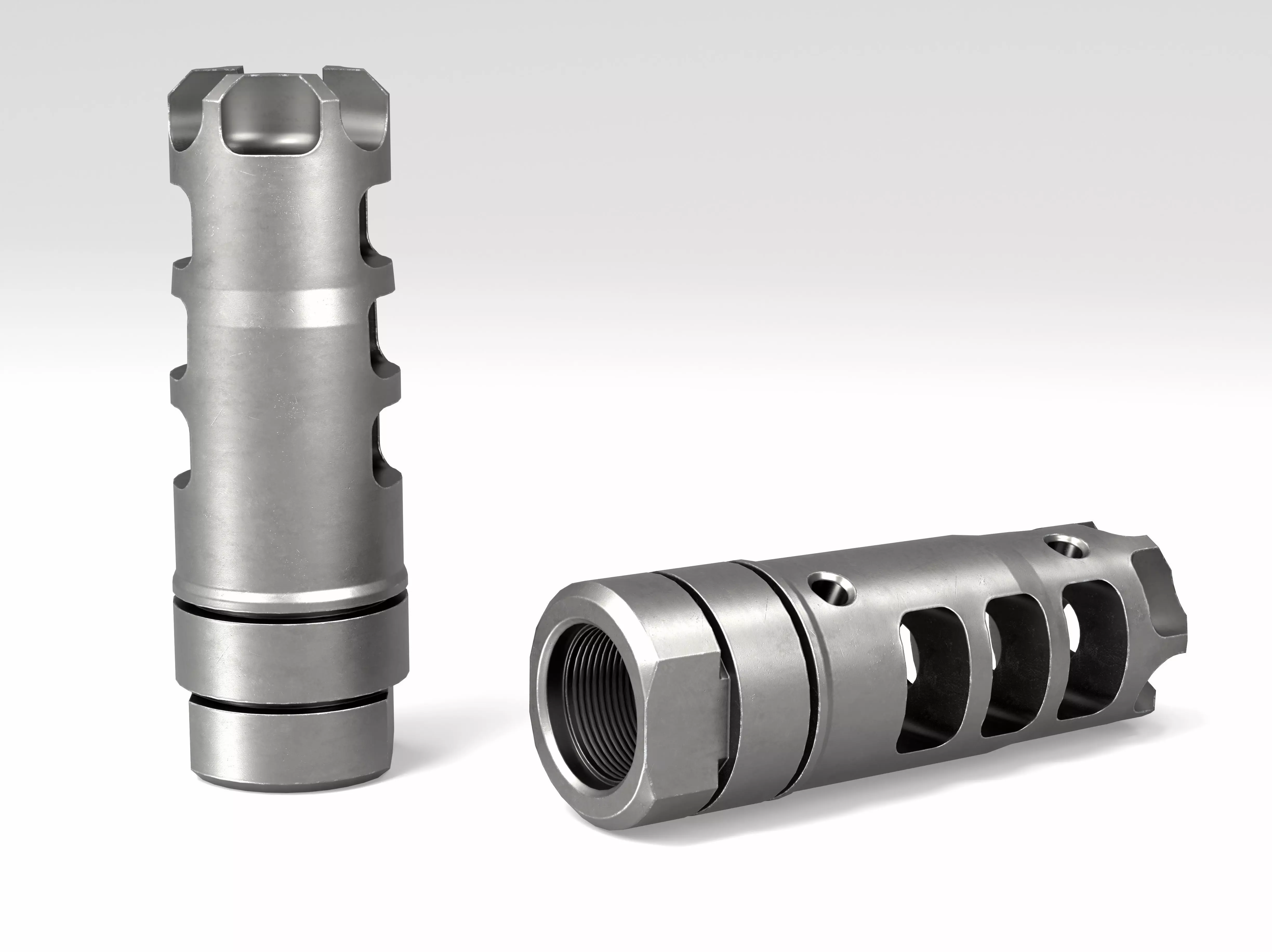 LANTAC Dragon Muzzle Brake Low-poly 3D model_3