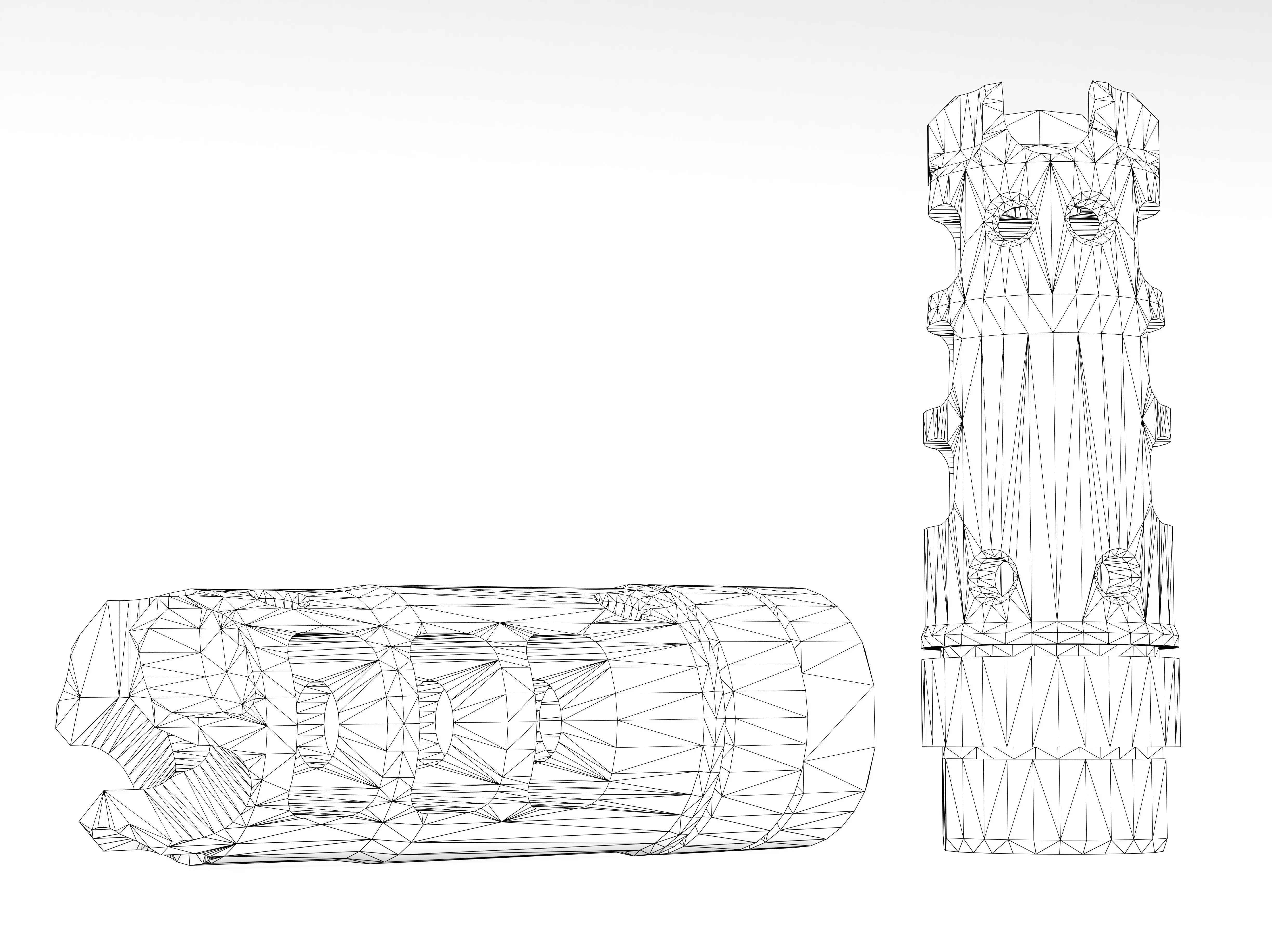 LANTAC Dragon Muzzle Brake Low-poly 3D model_6