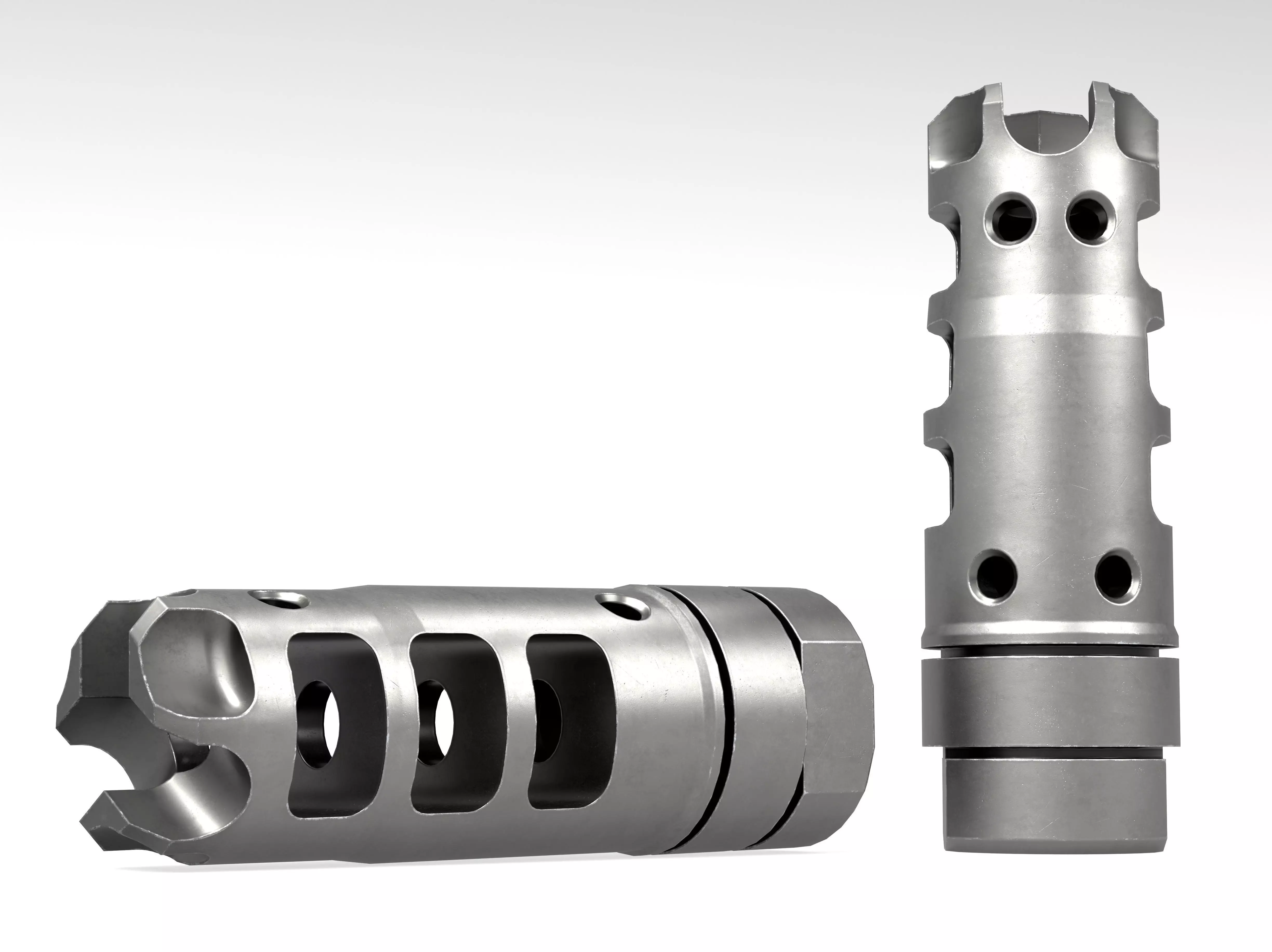 LANTAC Dragon Muzzle Brake Low-poly 3D model_0