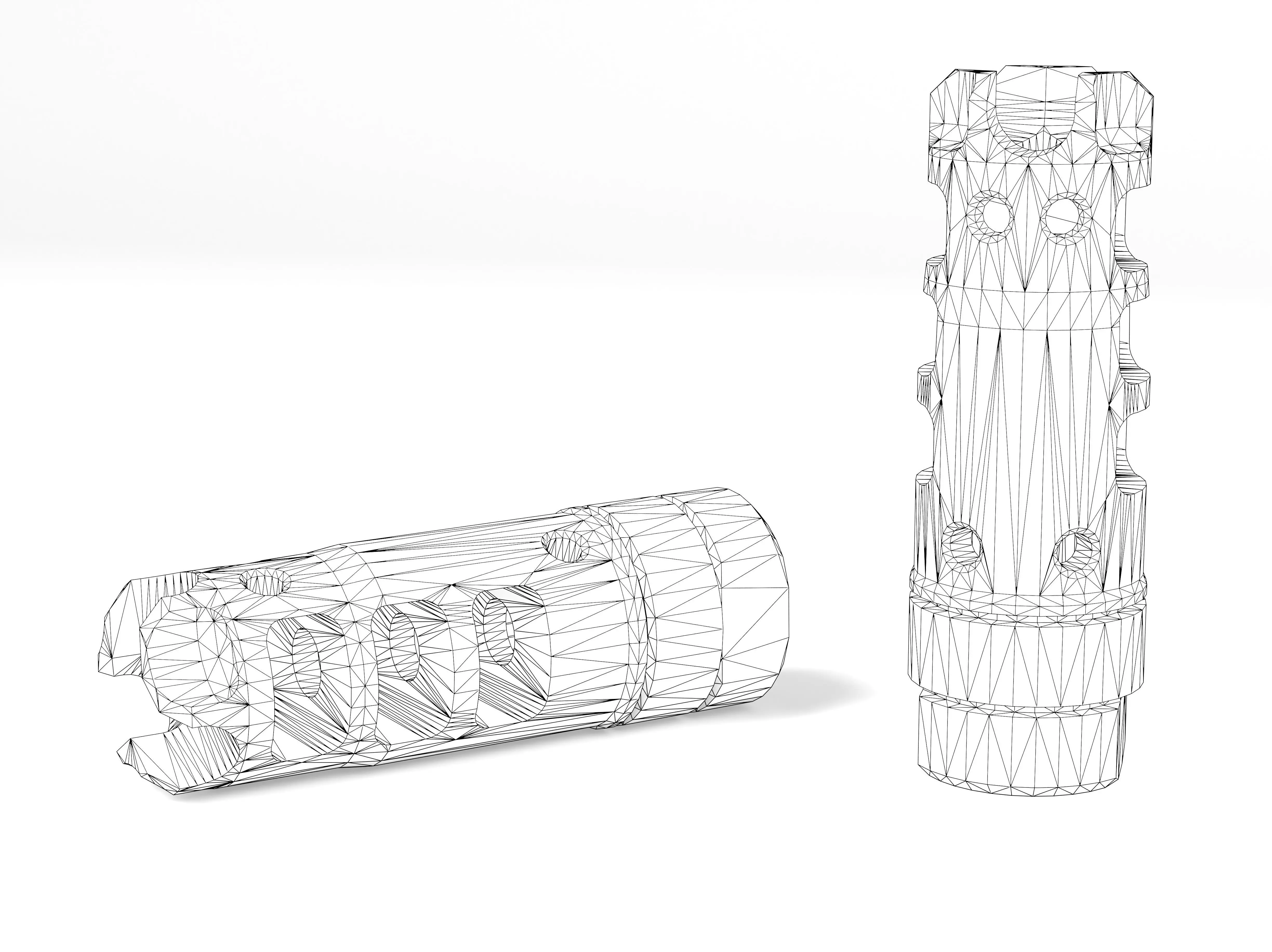 LANTAC Dragon Muzzle Brake Low-poly 3D model_7