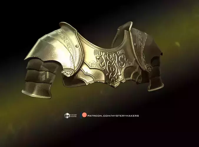 Kratos God of War chest armor 3D print model