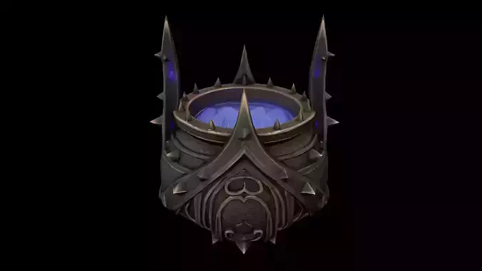 Low Poly Stylized Cauldron of the Frozen Spire