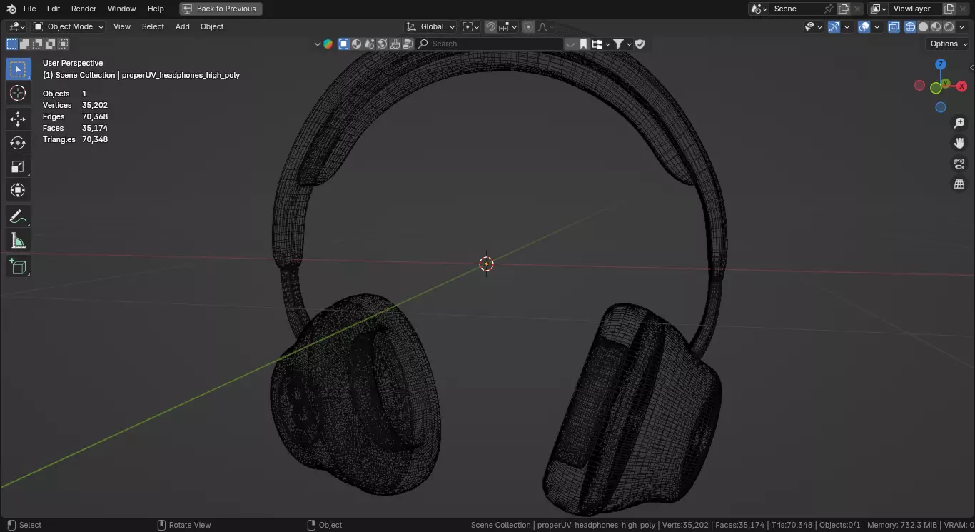 Headphones 3D Model  3D model_7