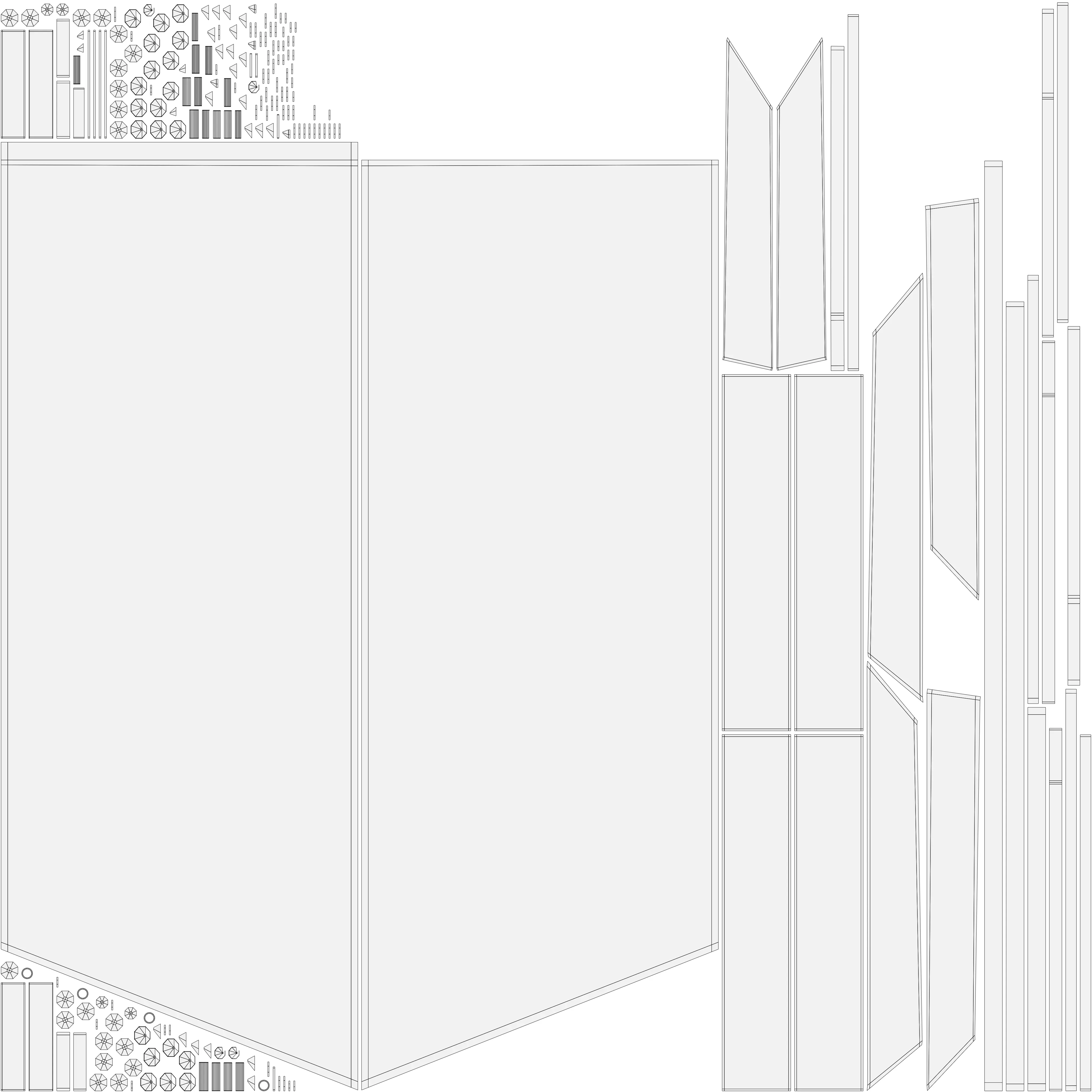 Wooden Farm Gate Low-poly 3D model_8