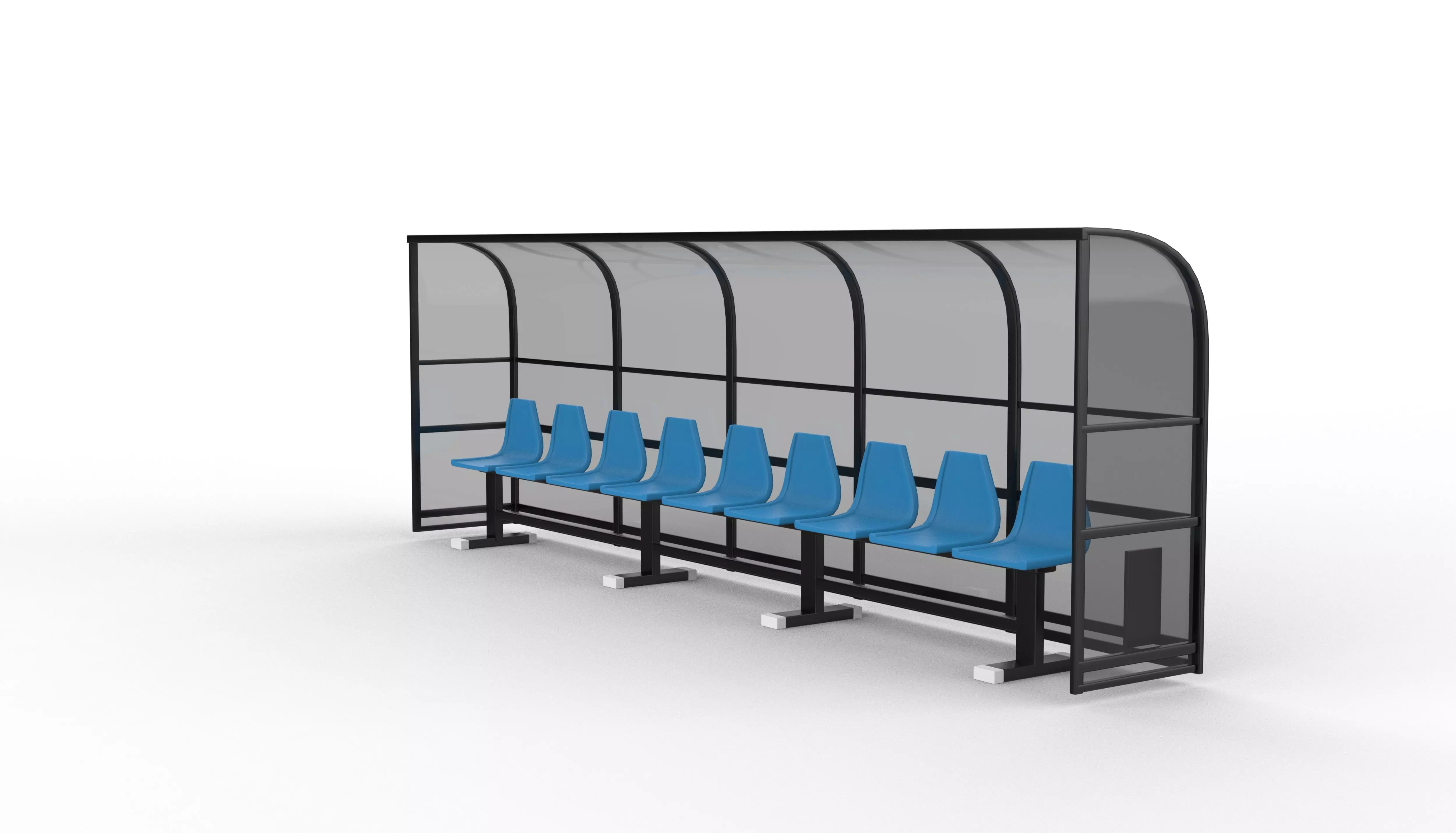 Soccer Bench 3D model_10