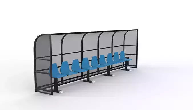 Soccer Bench 3D model