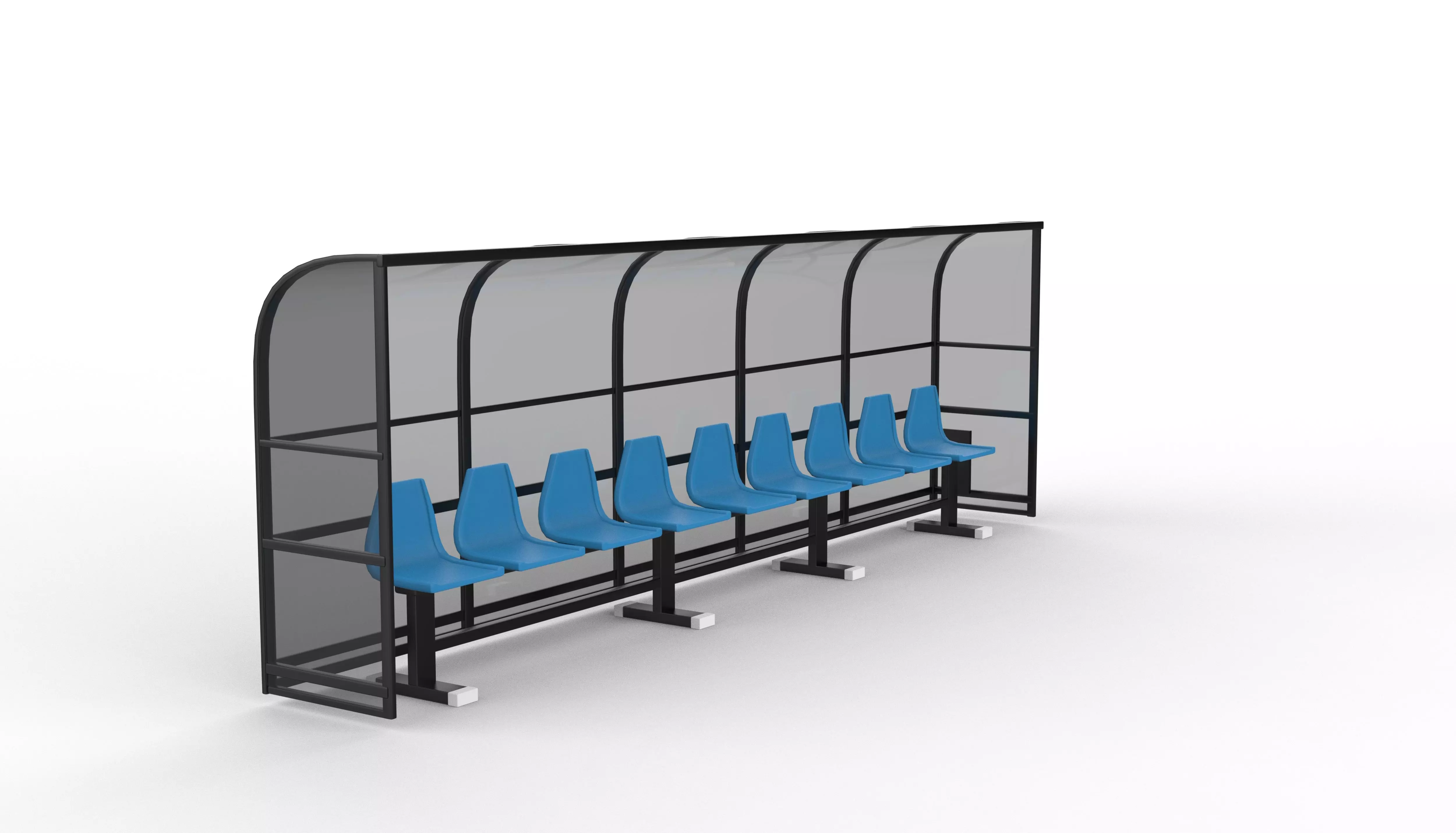 Soccer Bench 3D model_0