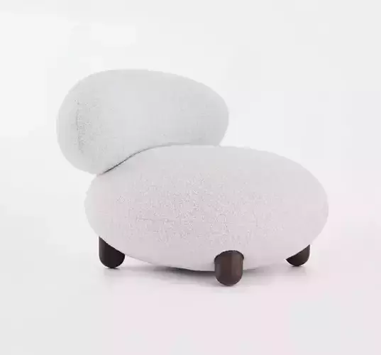 Flock Lounge Chair and Ottoman
