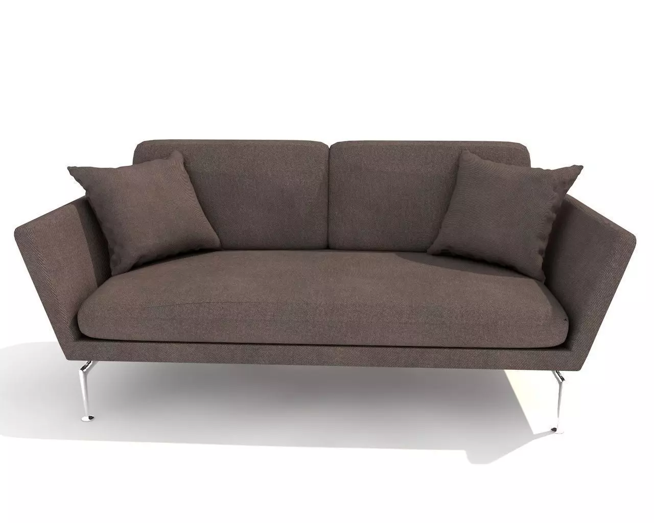 Double Sofa  Free 3D model_0