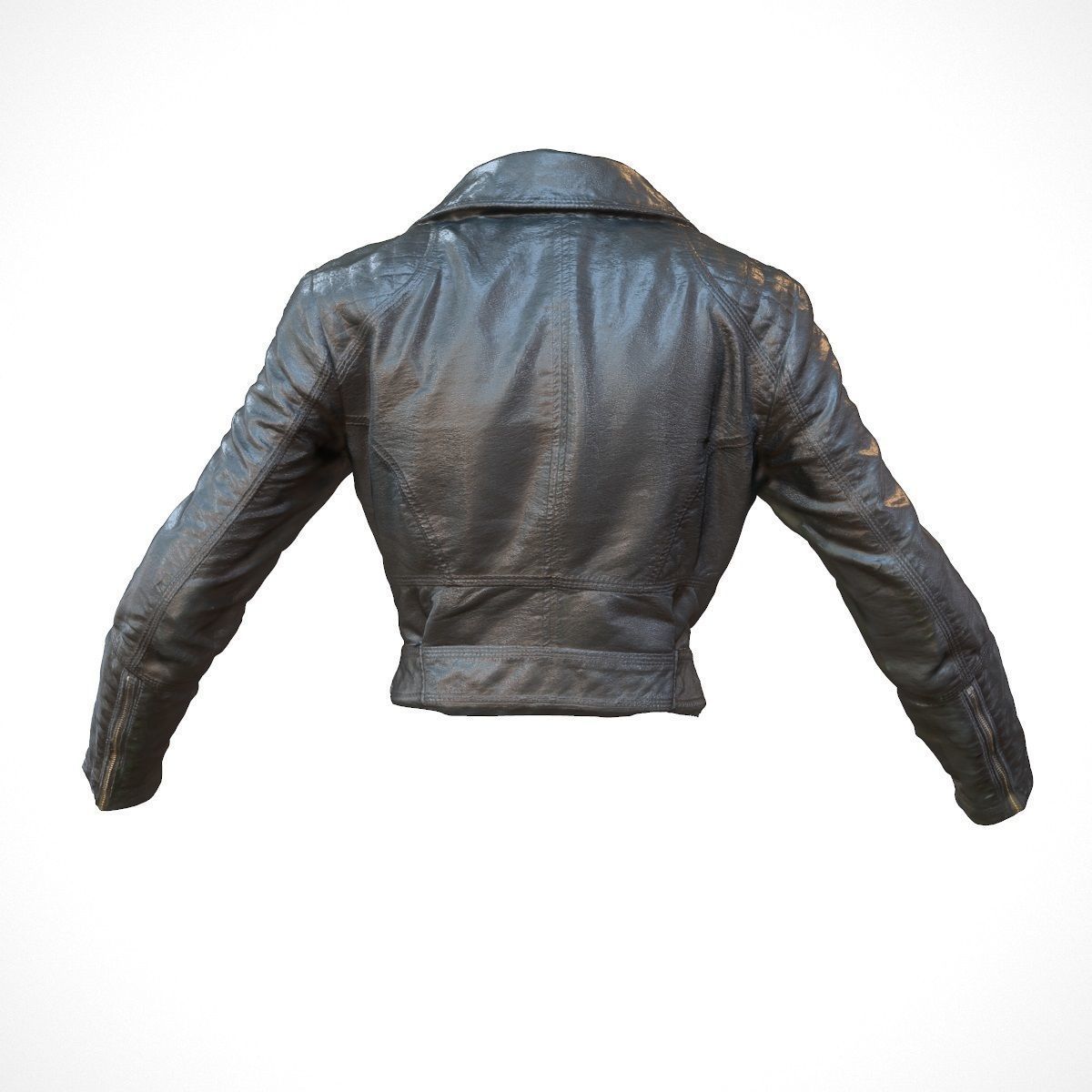 Leather Jacket Realistic Low-poly 3D model_2