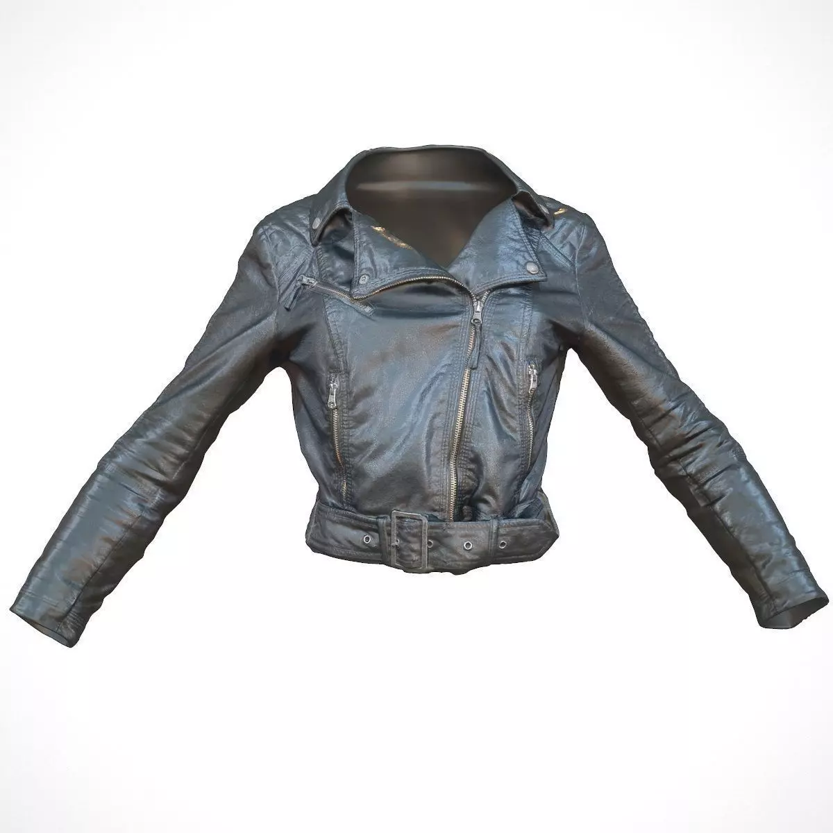 Leather Jacket Realistic Low-poly 3D model_0