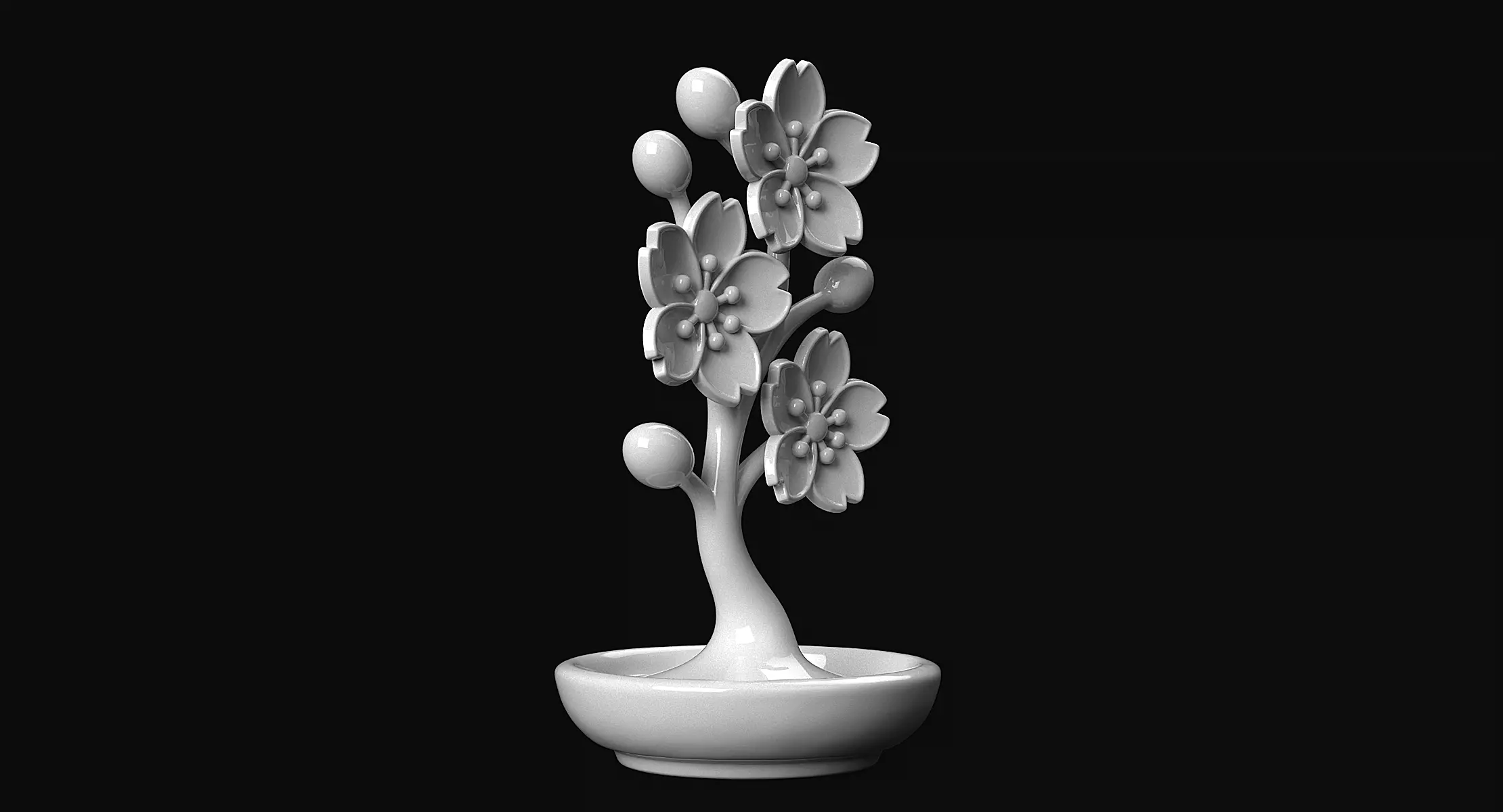 Cherry Blossoms 3D print model_2
