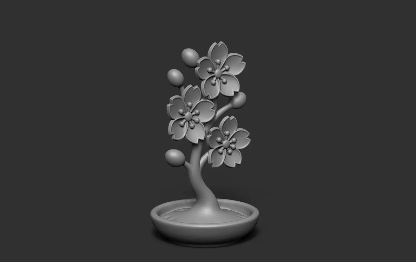 Cherry Blossoms 3D print model_14