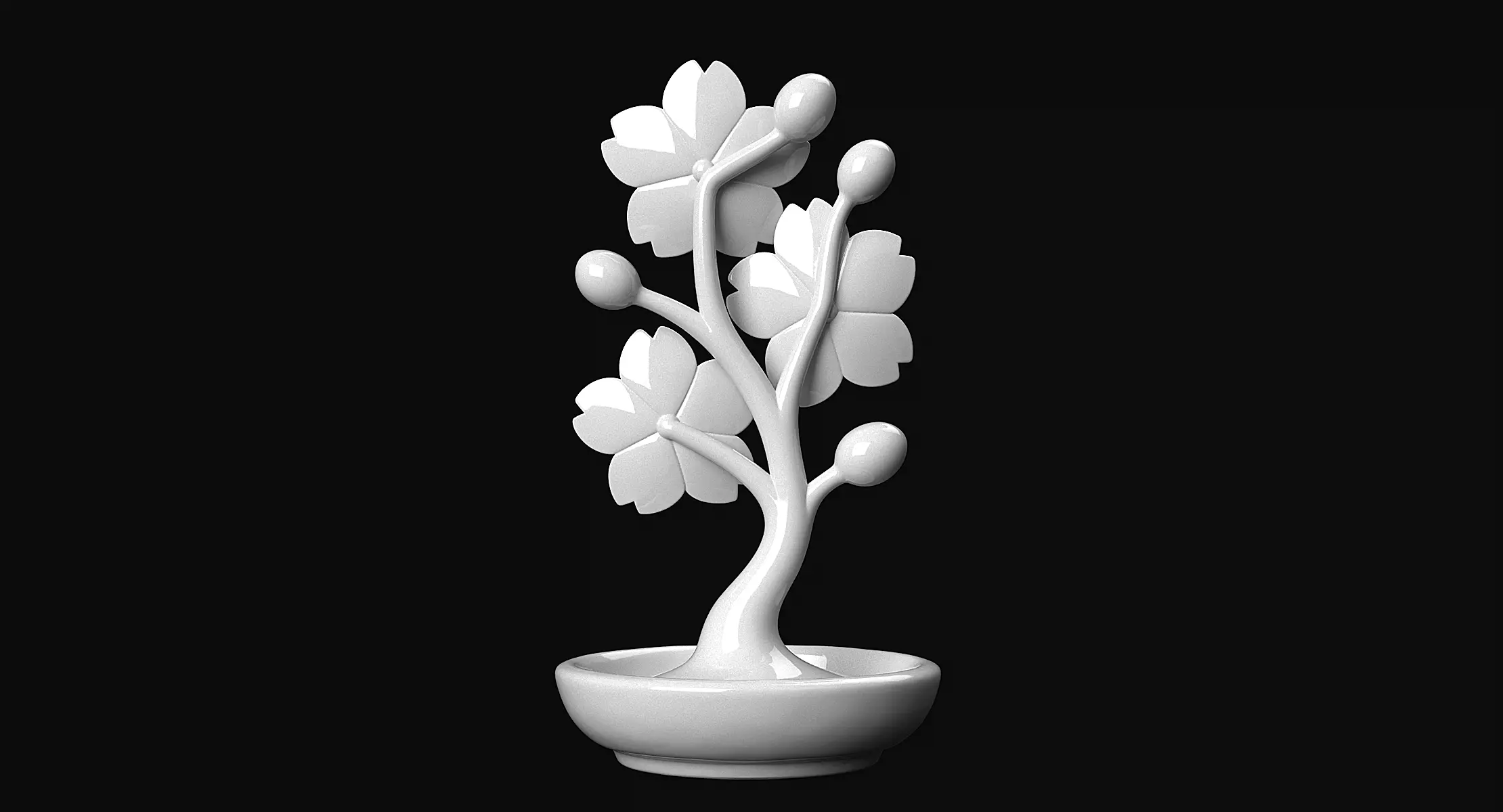 Cherry Blossoms 3D print model_5